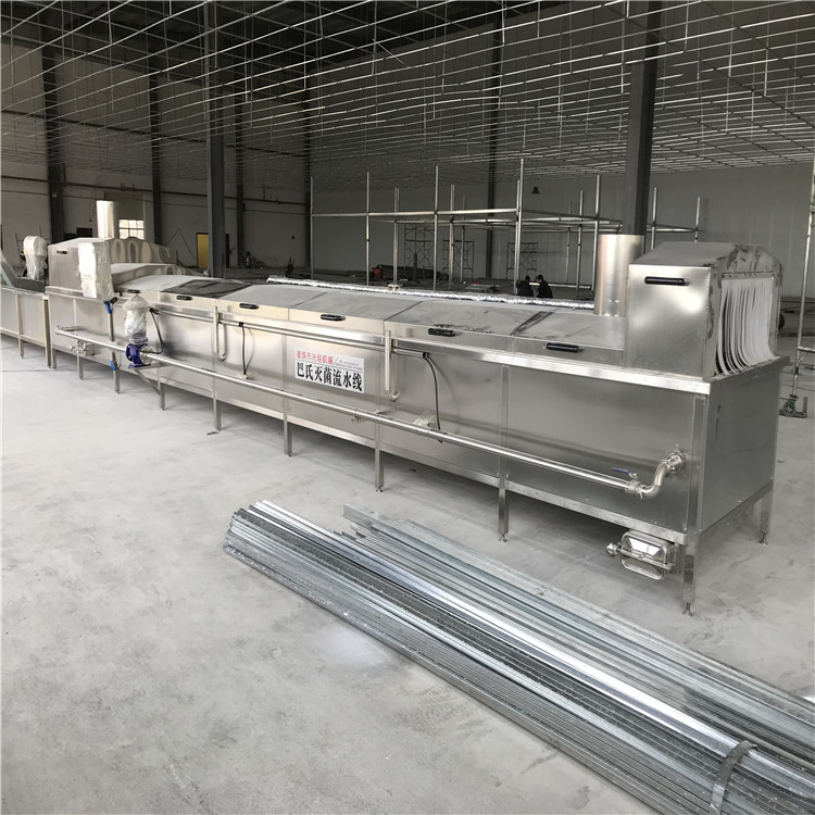 巴氏滅菌、冷卻、烘干流水線
