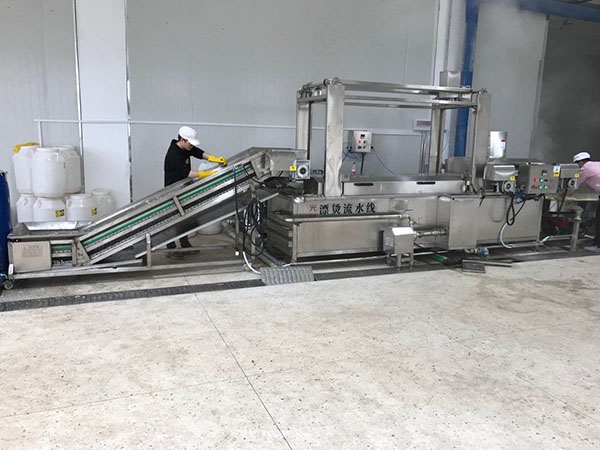 酸筍、酸豆角清洗漂燙流水線