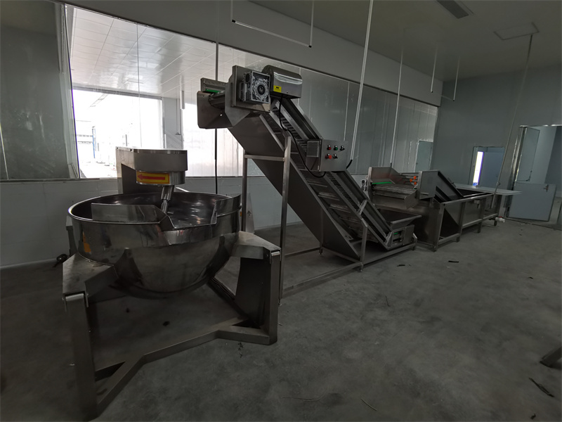 果蔬漂燙線中的提升機